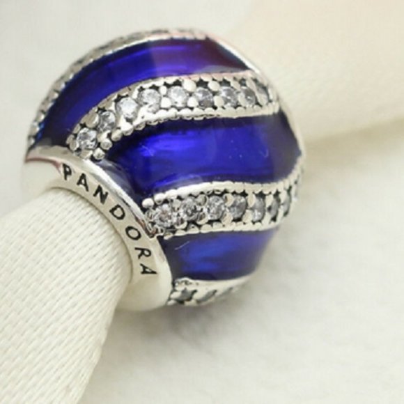 New Pandora Royal Blue Adornment Christmas Tree Ornament Charm Bead 7919… - Picture 2 of 3